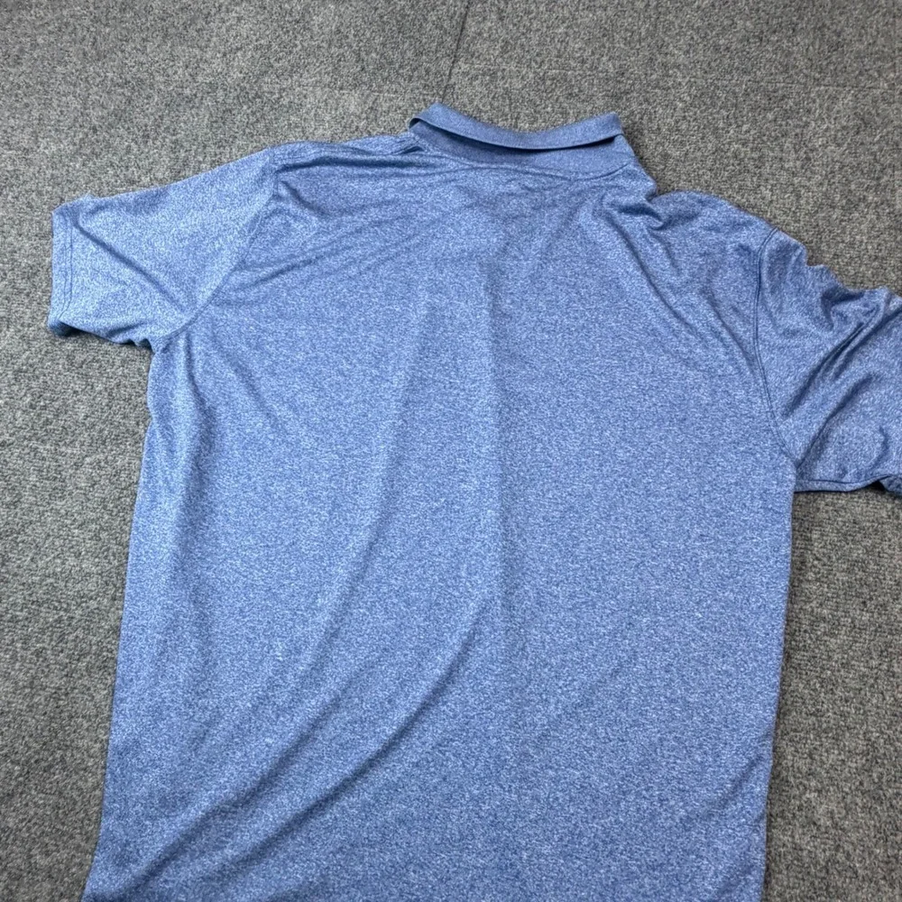 Pro Player Mens XL Blue Heathered Performance Golf Polo‎ Shirt Short Sleeve XL